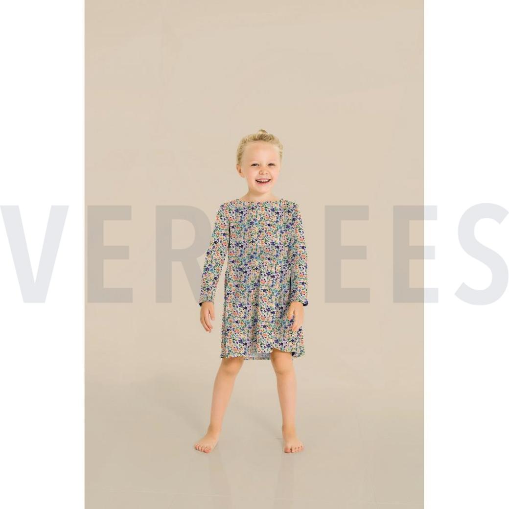 JERSEY DIGITAL WILD FLOWERS LIGHT SALMON #7