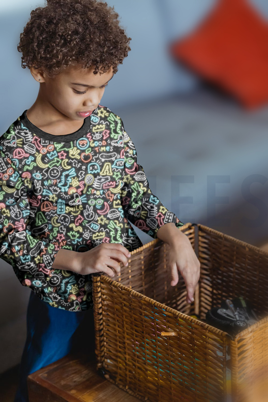 JERSEY DIGITAL DOODLES BLACK #7