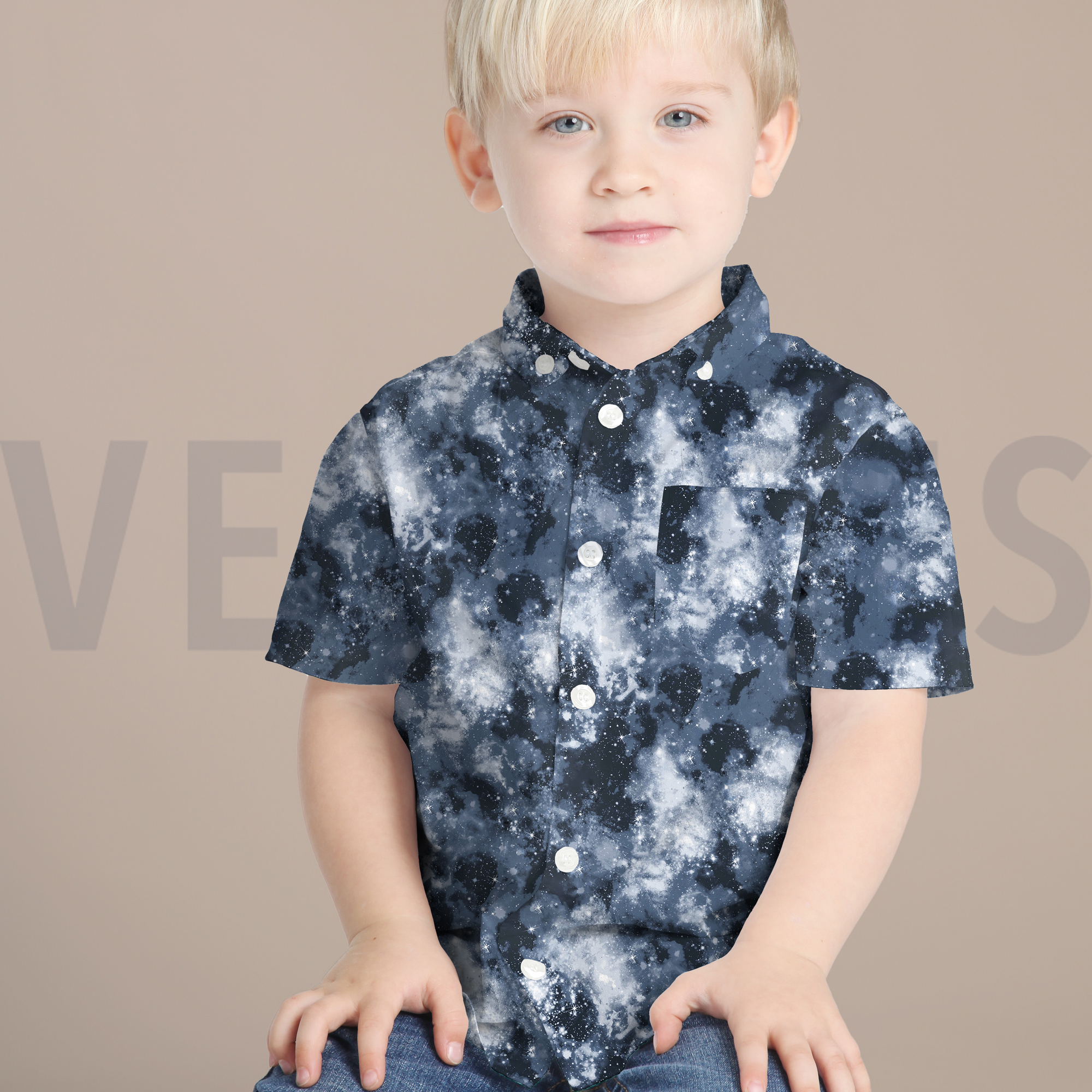 POPLIN DIGITAL SPACE DARK BROWN (high resolution) #7