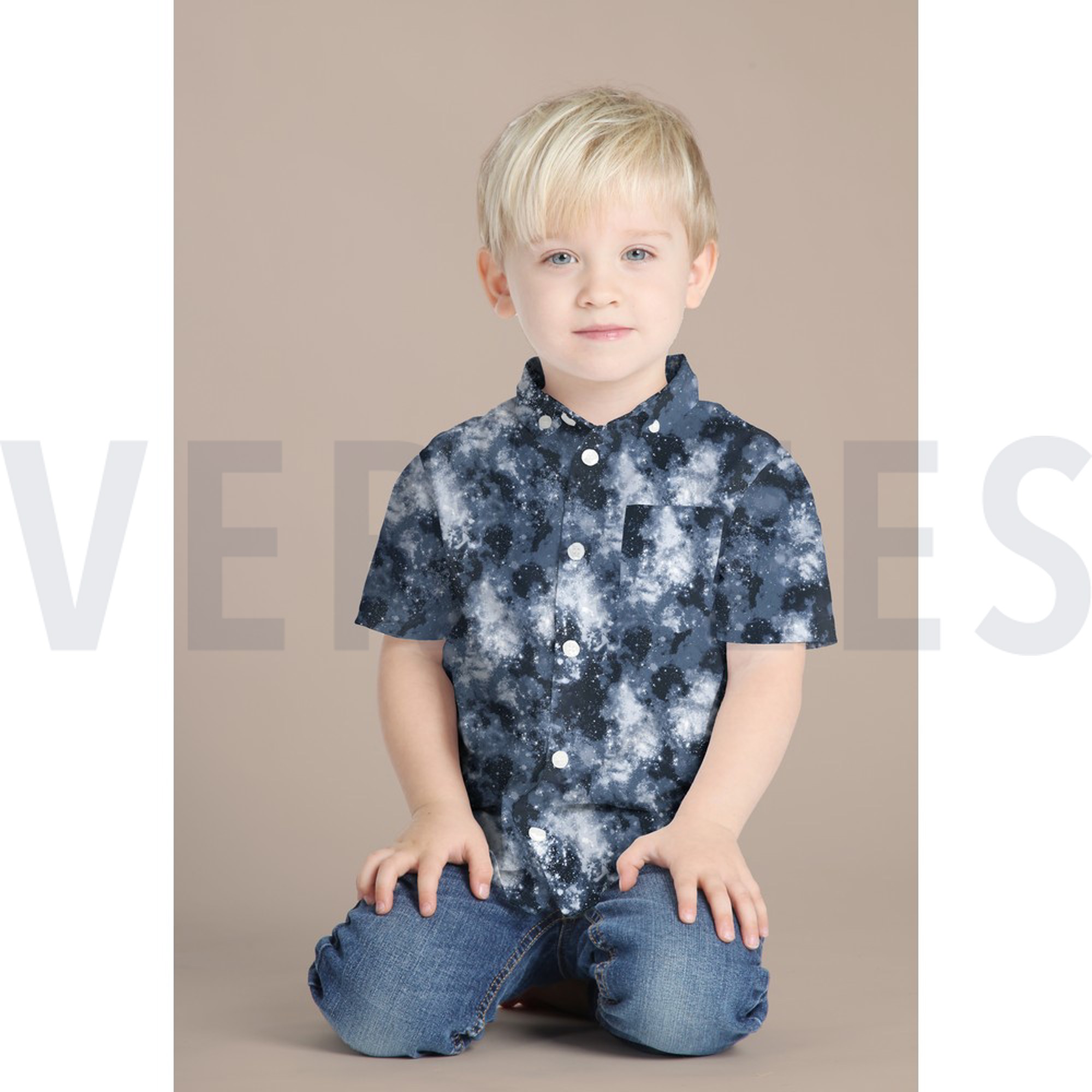 POPLIN DIGITAL SPACE DARK BROWN (high resolution) #7