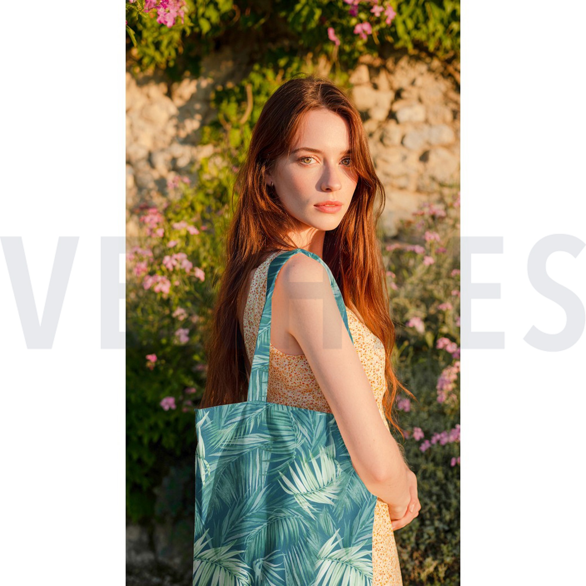 TABLECLOTH DIGITAL WATERPROOF LEAVES DARK GREEN (high resolution) #7