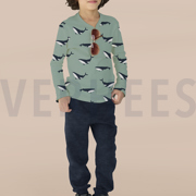 SOFT SWEAT WHALES WHITE (thumbnail) #7