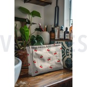 CANVAS LINEN LOOK CHERRIES NATURAL (thumbnail) #7