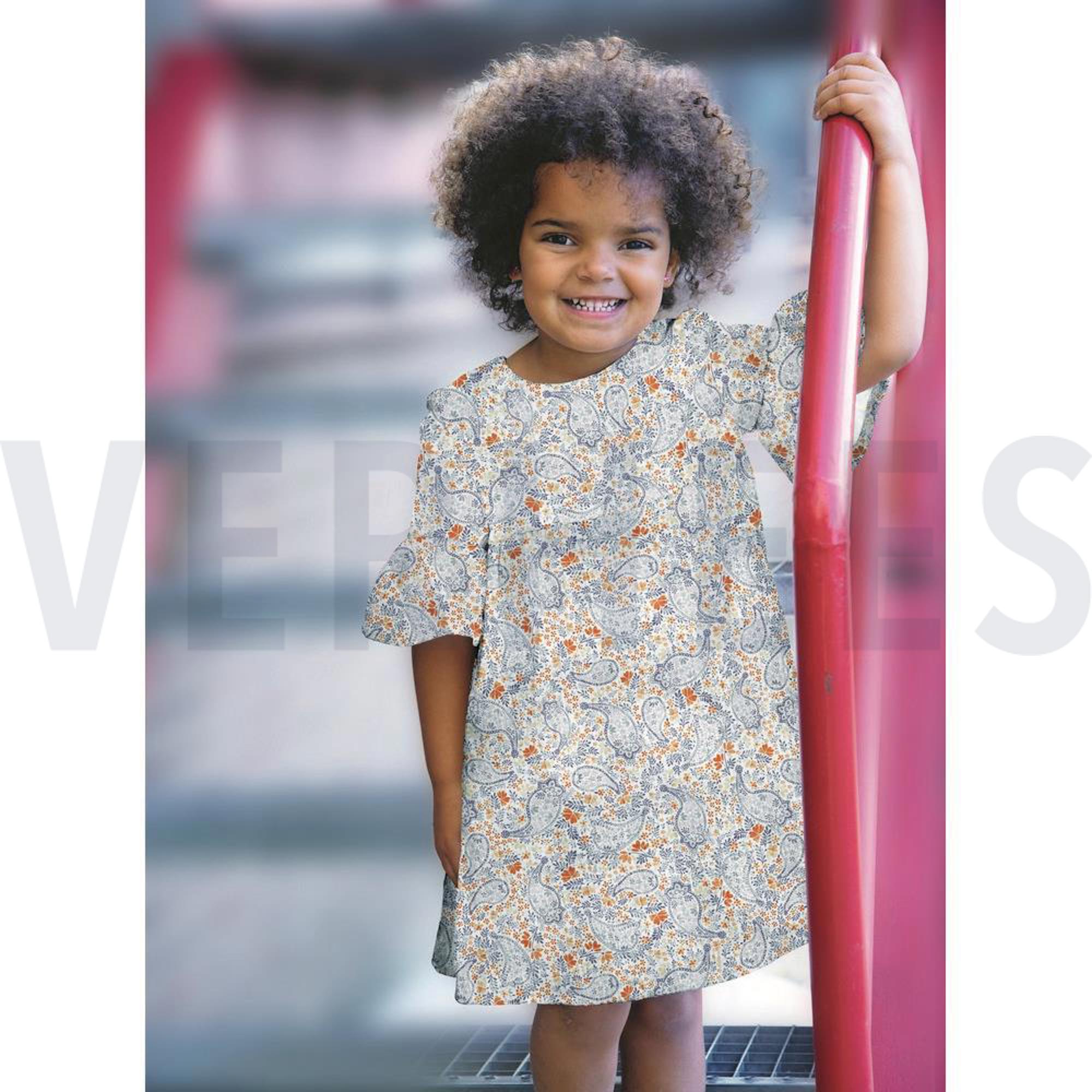 DOUBLE GAUZE DIGITAL PAISLEY WHITE/ LAVENDER (high resolution) #7