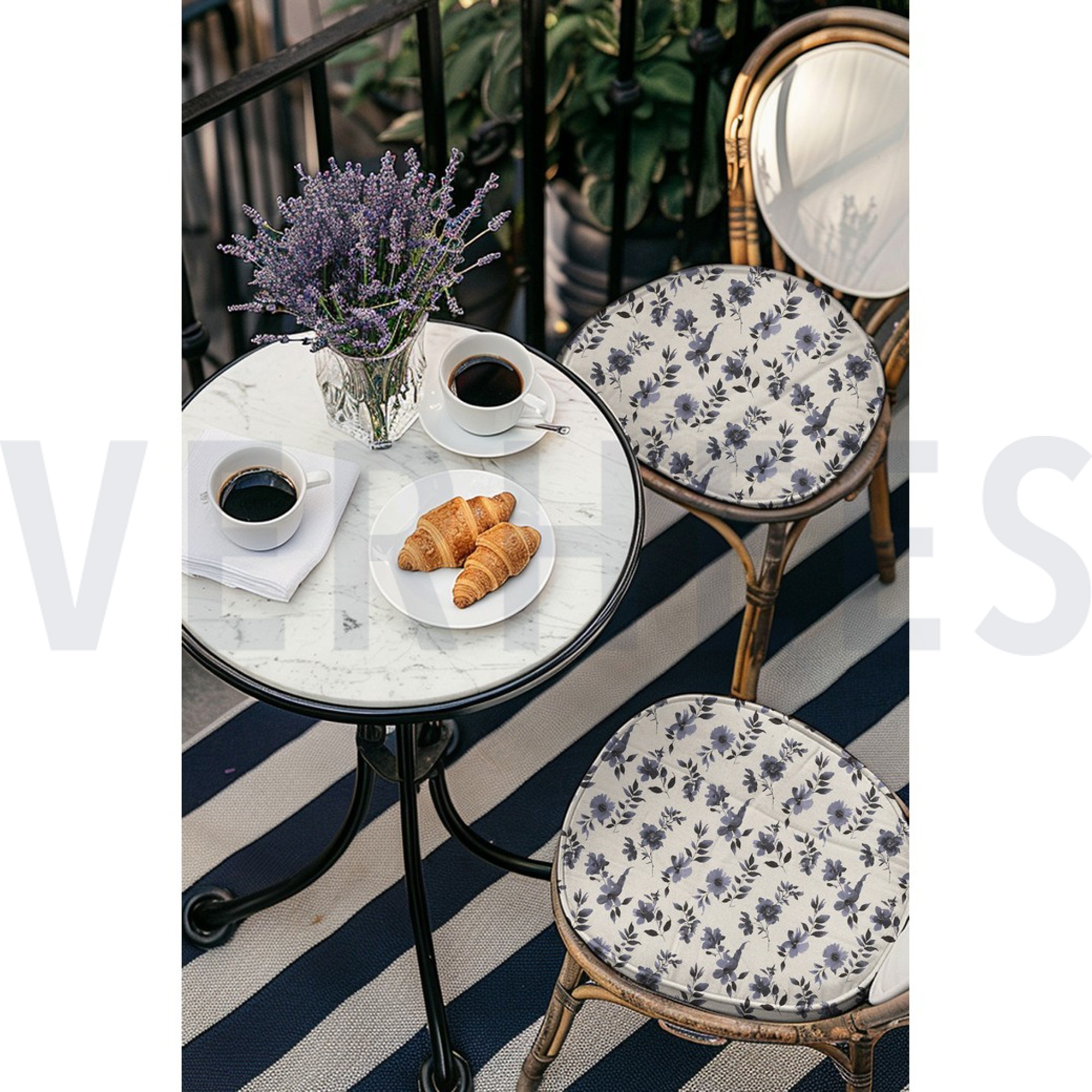 CANVAS LINEN LOOK DIGITAL FLOWERS NATURAL (high resolution) #7