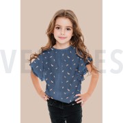 JERSEY MELANGE GLITTER FEATHER ECRU MELANGE (thumbnail) #7