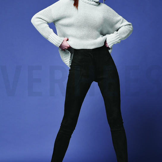 SUEDE STRETCH DUNKELBRAUN #7