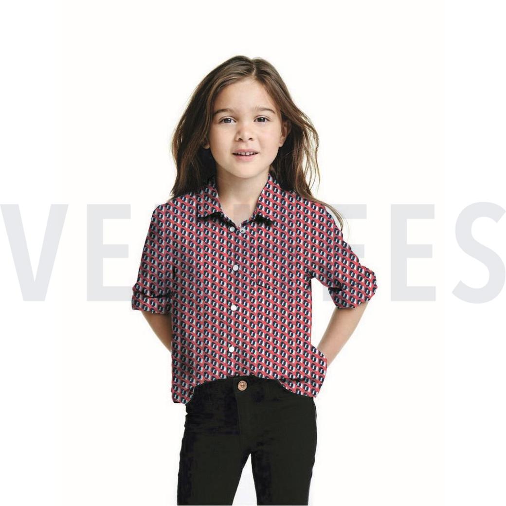 POPLIN GRAPHIC DOTS LIGHT ROSE #7