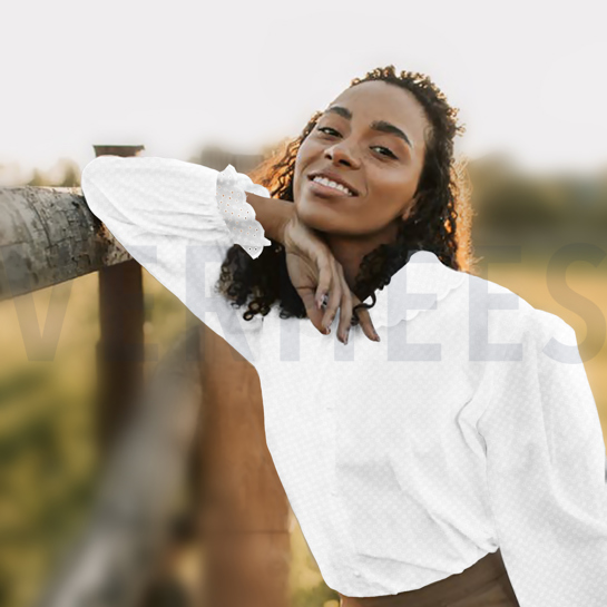 BAUMWOLLE STICKEREI ZWEISEITIGE WELLE WEISS #7