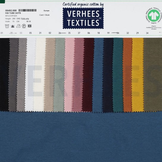 RIB TUBE GOTS ECRU #7