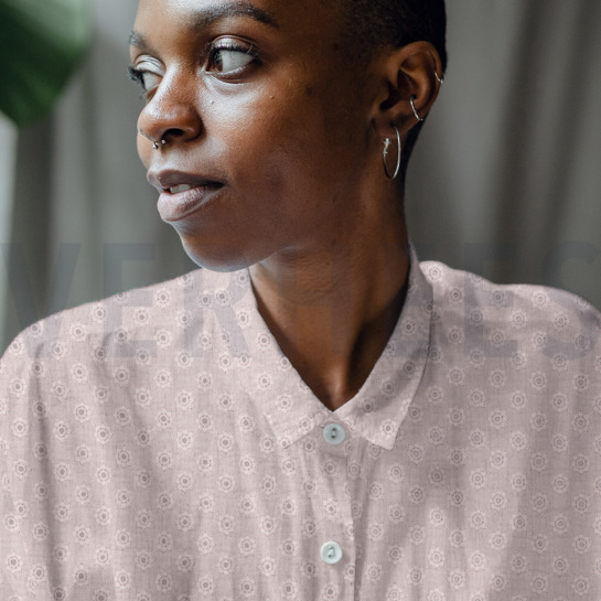 MUSSELIN STICKEREI BLUMEN OCKER #7