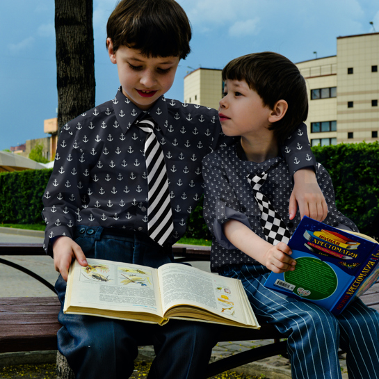 BAUMWOLLE POPELINE KLEINE ANKER KORALLE #7