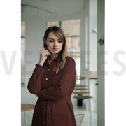 FAUX LEATHER SOFT STRETCH TAUPE (thumbnail) #7