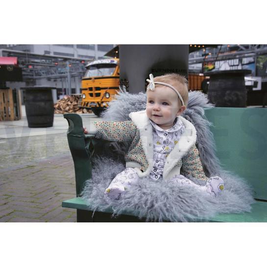 PURRING FUR FLOWERS OCHRE #7