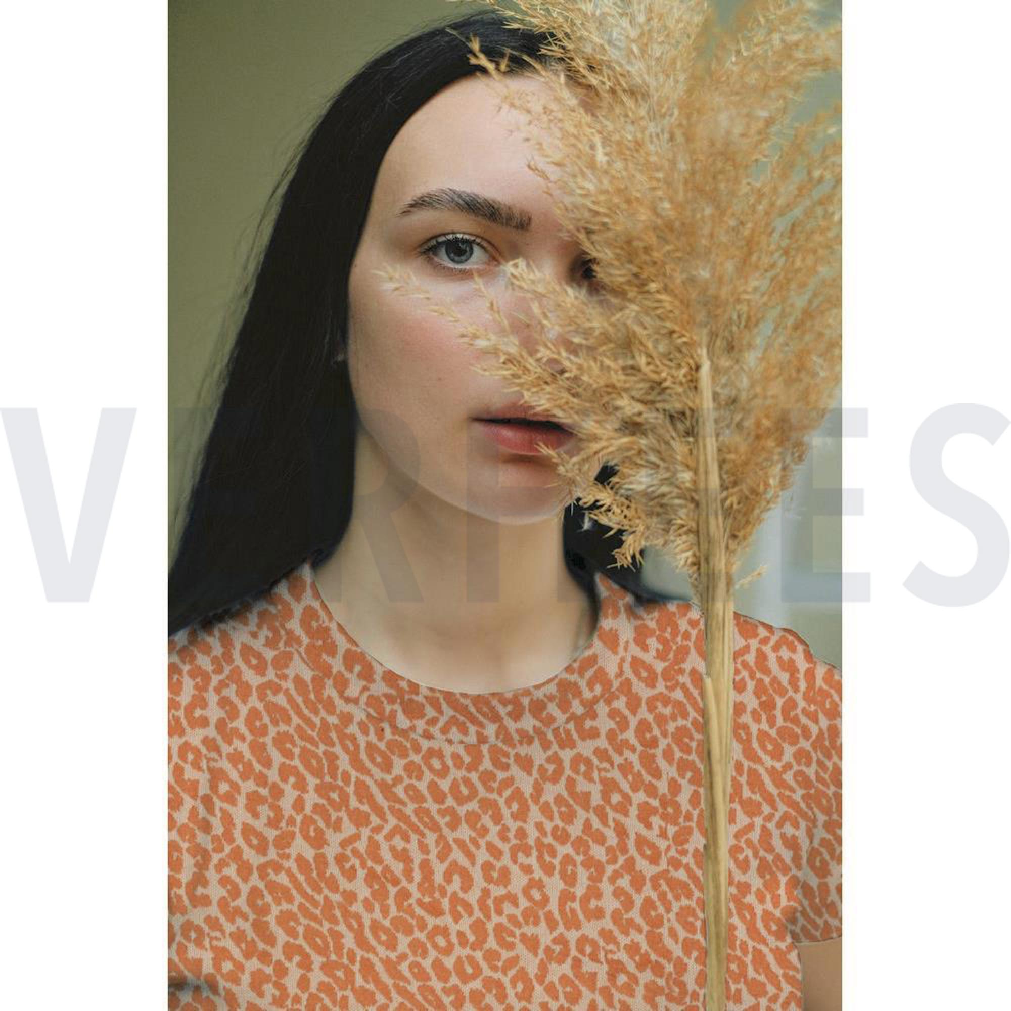 JACQUARD ANIMAL SKIN LIGHT SALMON/CORAL (high resolution) #7