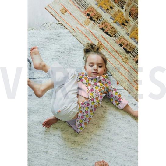 POPLIN GOTS PEACHY FRUIT OCHRE #7