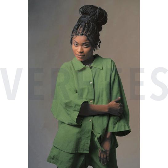 LINEN VISCOSE CRINKLE TAUPE #7