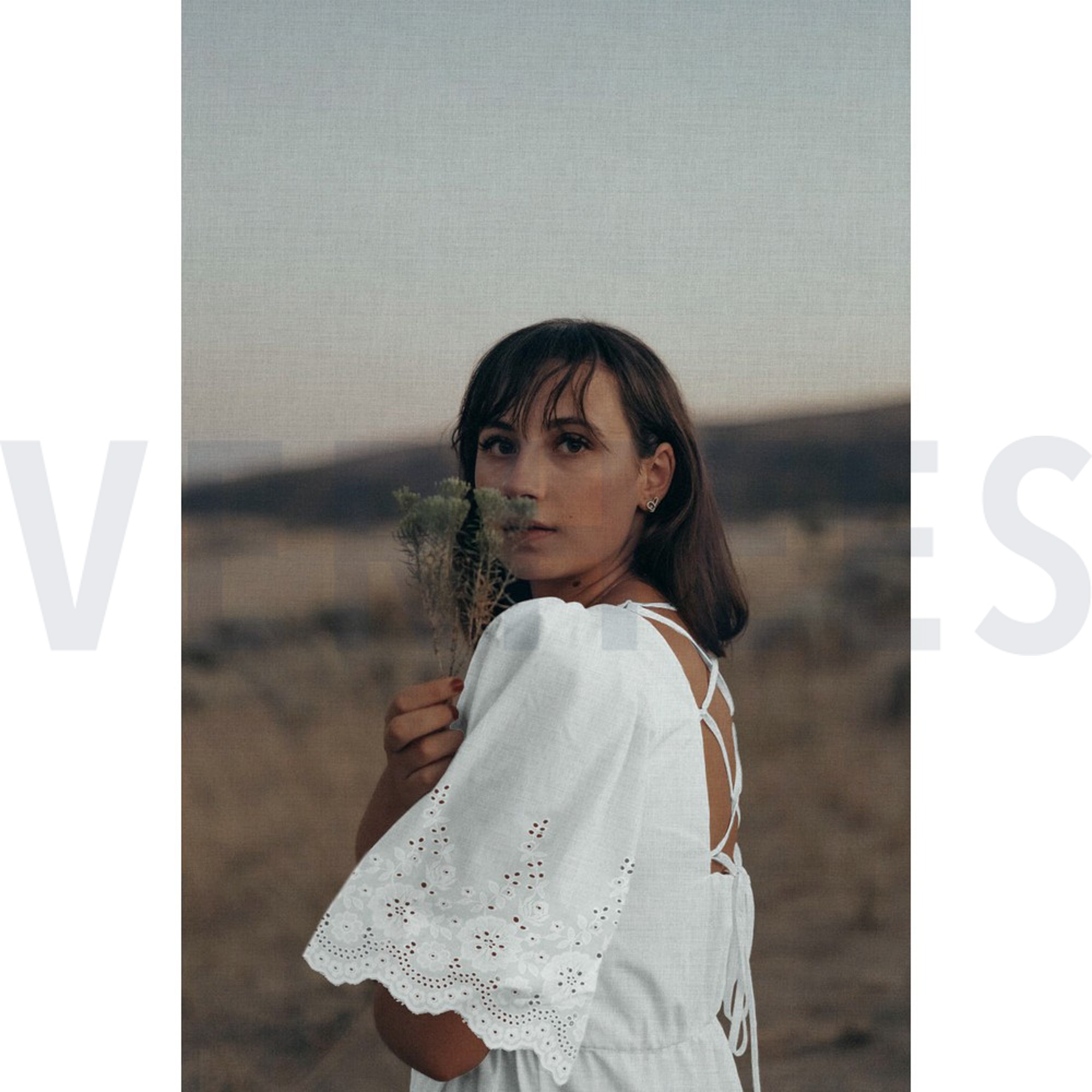 COTTON EMBROIDERY BORDER 1-SIDE WHITE (high resolution) #7