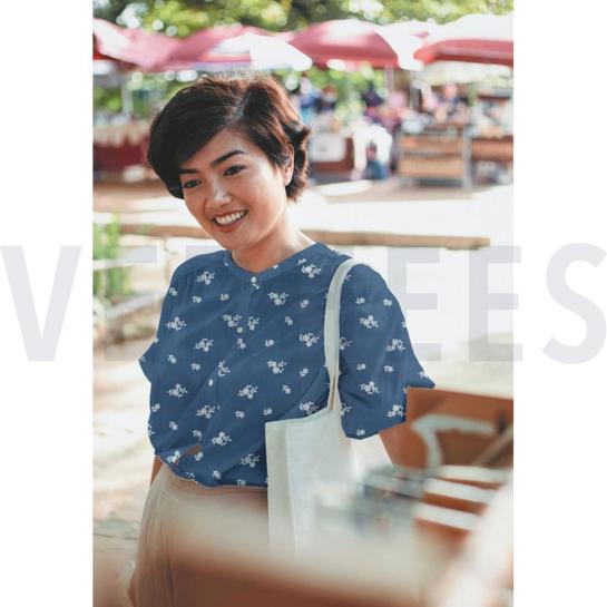 COTON LAVÉ BRODERIE ROSE POUDRÉ #7