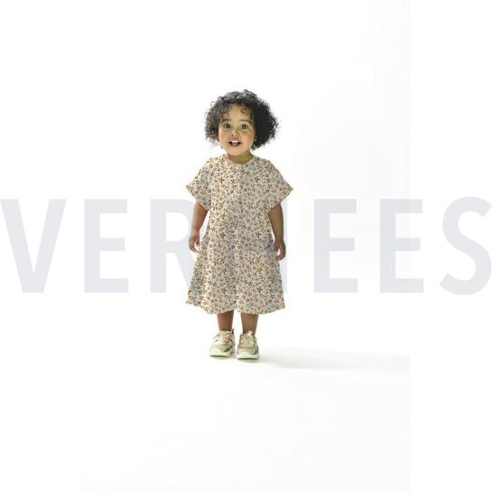 DOUBLE GAZE DE COTON FLEURS BLANC #7