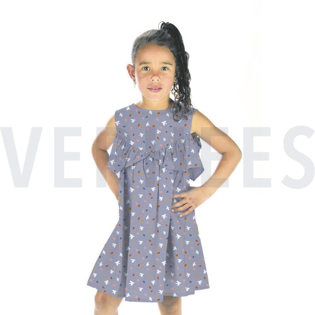 POPLIN LITTLE BIRDS POWDER #7