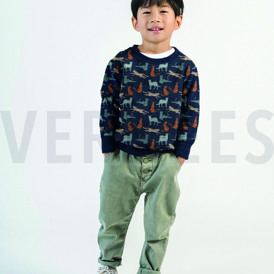 SOFT SWEAT GOTS LEOPARD WHITE #7