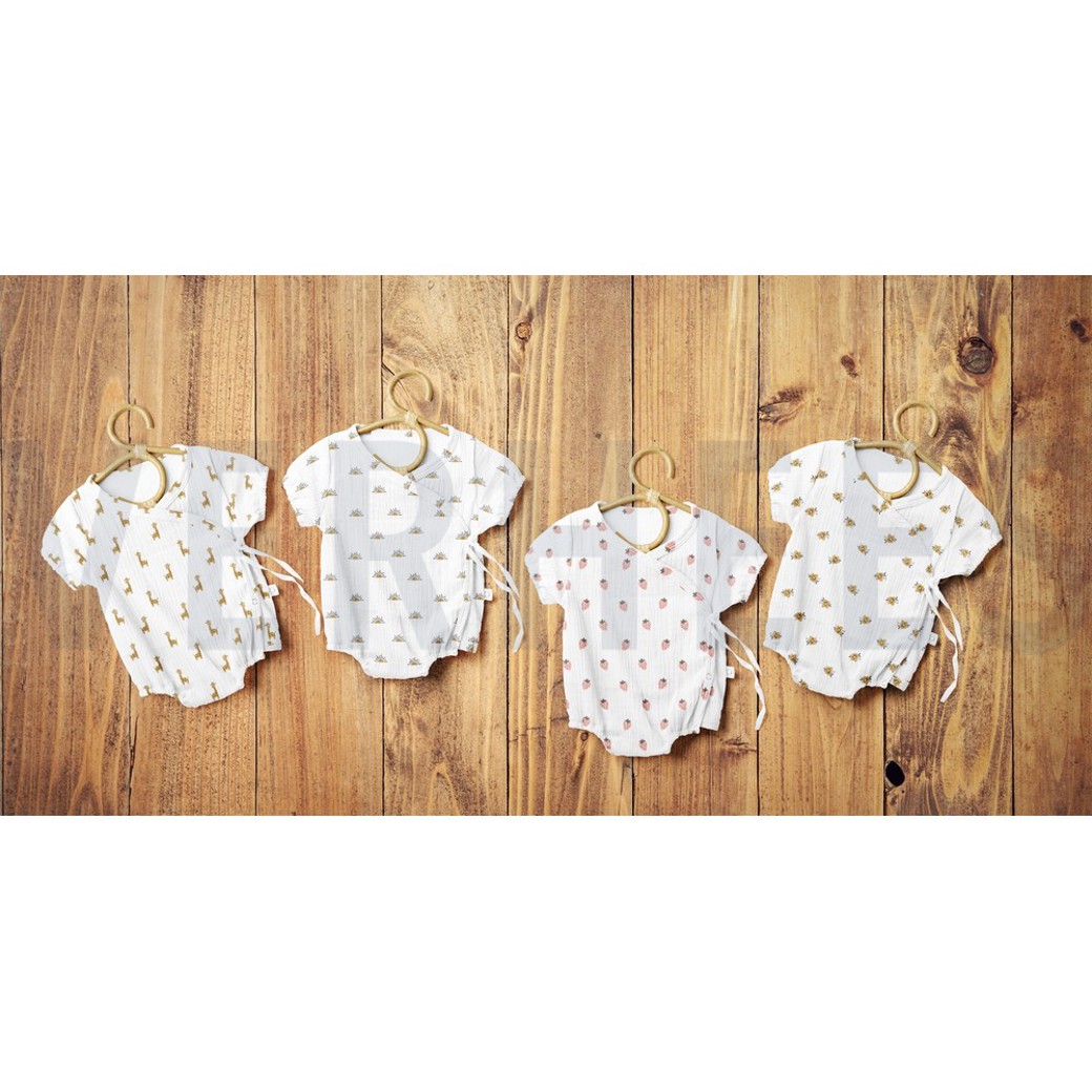 DOUBLE GAUZE GOTS DIGITAL STORY WHITE #7