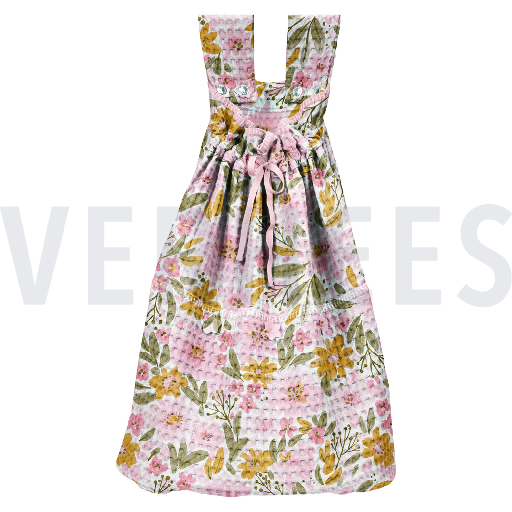 WAFFLE DIGITAL FLOWERS WHITE #7