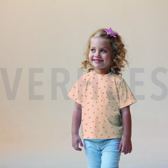 JERSEY GOTS LEAVES WHITE #7