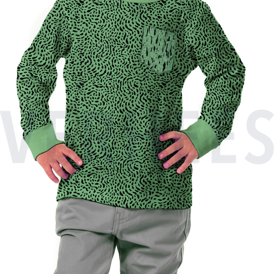 JERSEY DOTS AND SHAPES WHITE #7