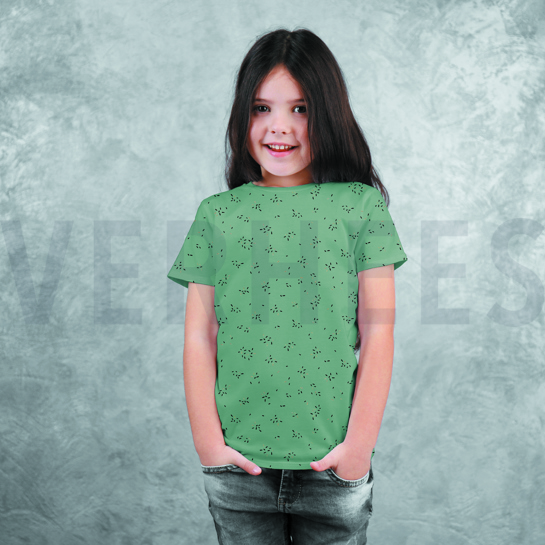 JERSEY GLITZER STREIFEN JEANSBLAU #7