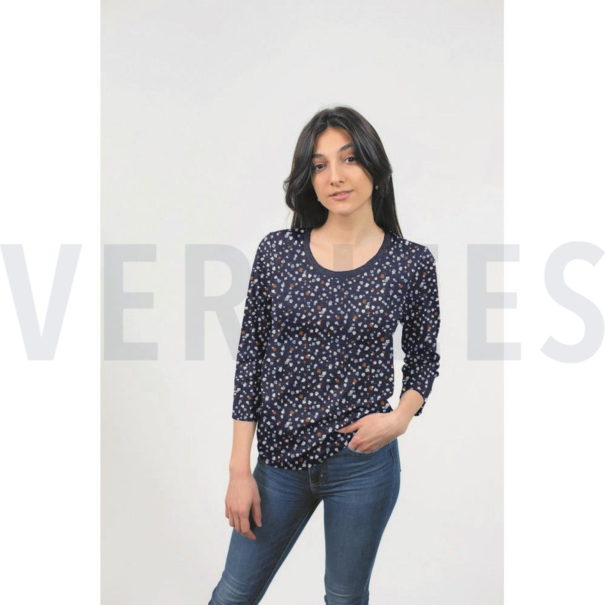 MODAL COTTON JERSEY SMALL DAISY WHITE (high resolution) #7