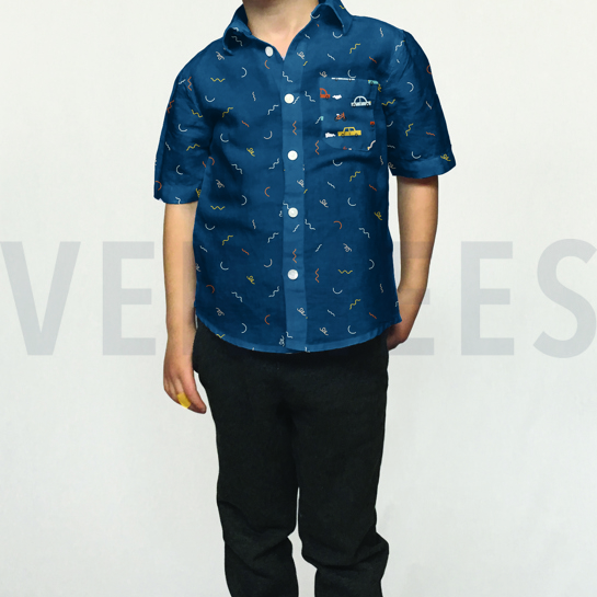 BAUMWOLLE POPELINE AUTOS VERKEHR HELL SAND #7