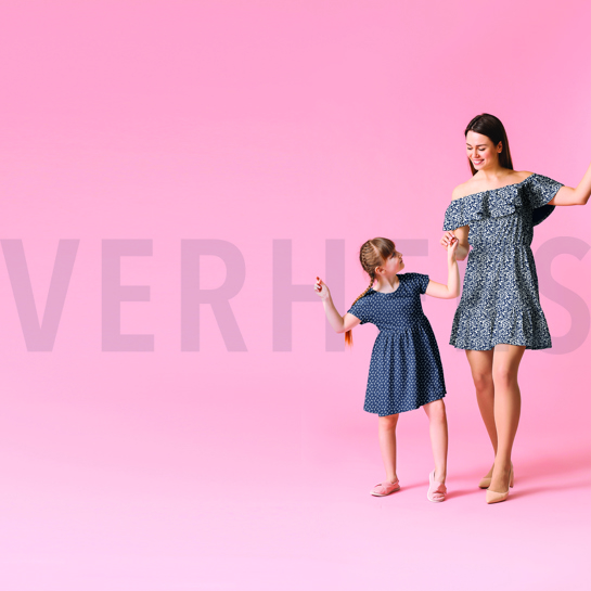 POPLIN LEAVES BLACK #7