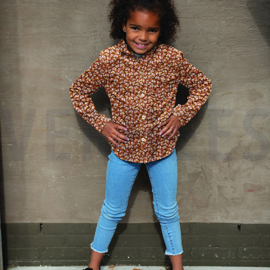 GEWASCHEN CORDUROY BLUME WEISS #7