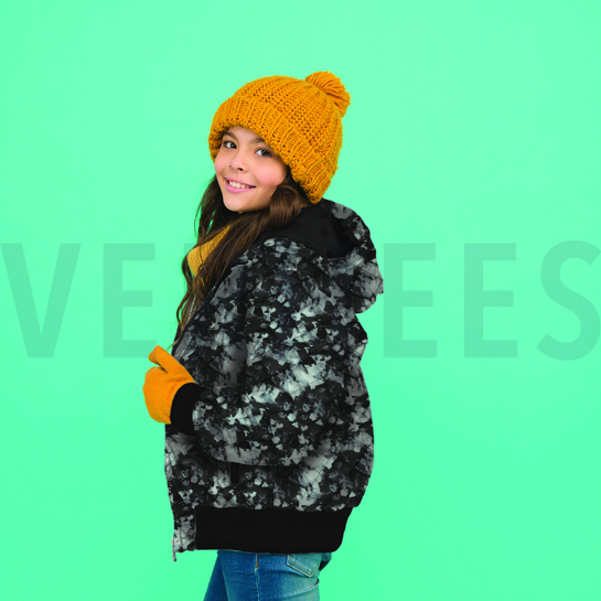 STEPPSTOFF DIGITAL SCHWARZ / WEISS #7