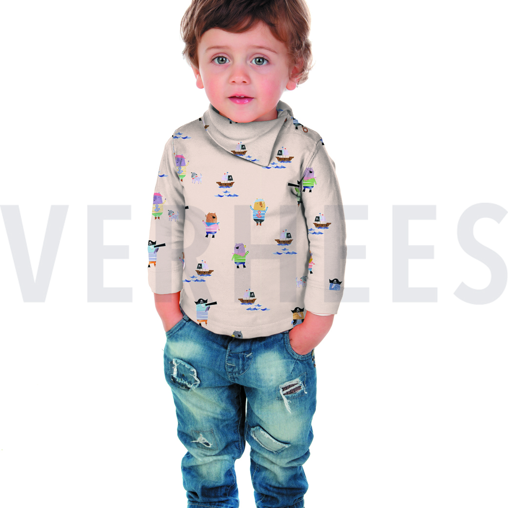 JERSEY DIGITAL PIRATES ANIMALS ROCK GREY #7