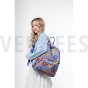 COATED COTTON HAPPY FLOWERS LIGHT BLUE (thumbnail) #7