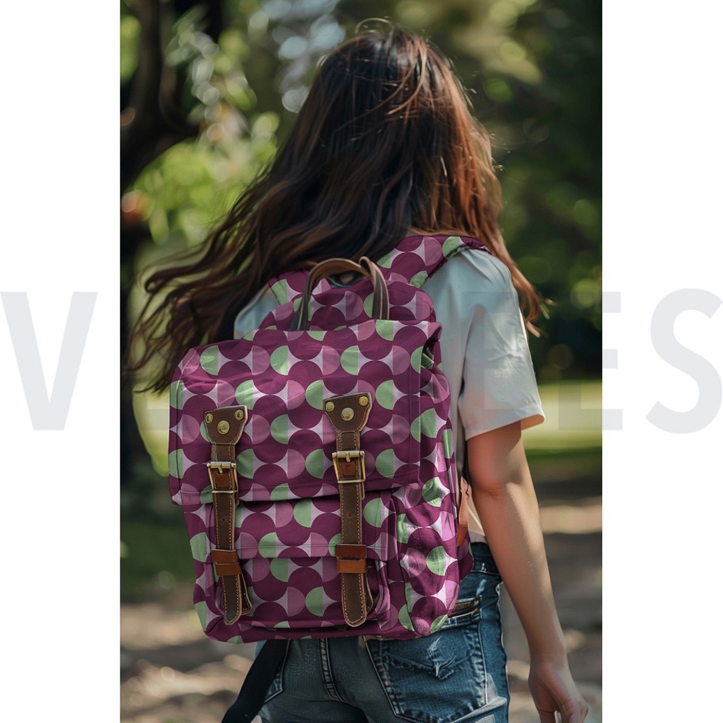 COATED COTTON GRAPHIC BORDEAUX #7