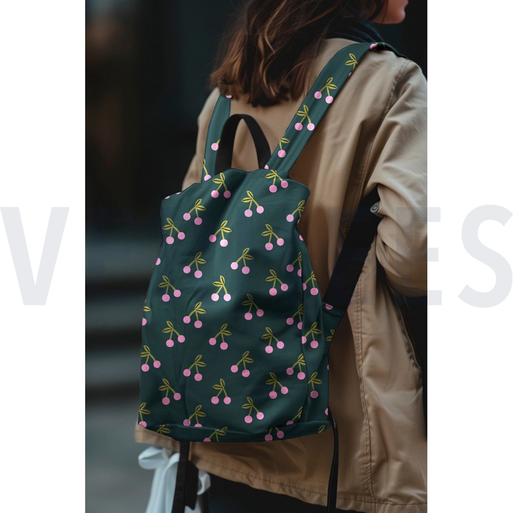 COATED COTTON CHERRIES NAVY #7