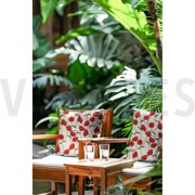 COATED CANVAS LINEN LOOK POPPY FLOWERS NATURAL (thumbnail) #7