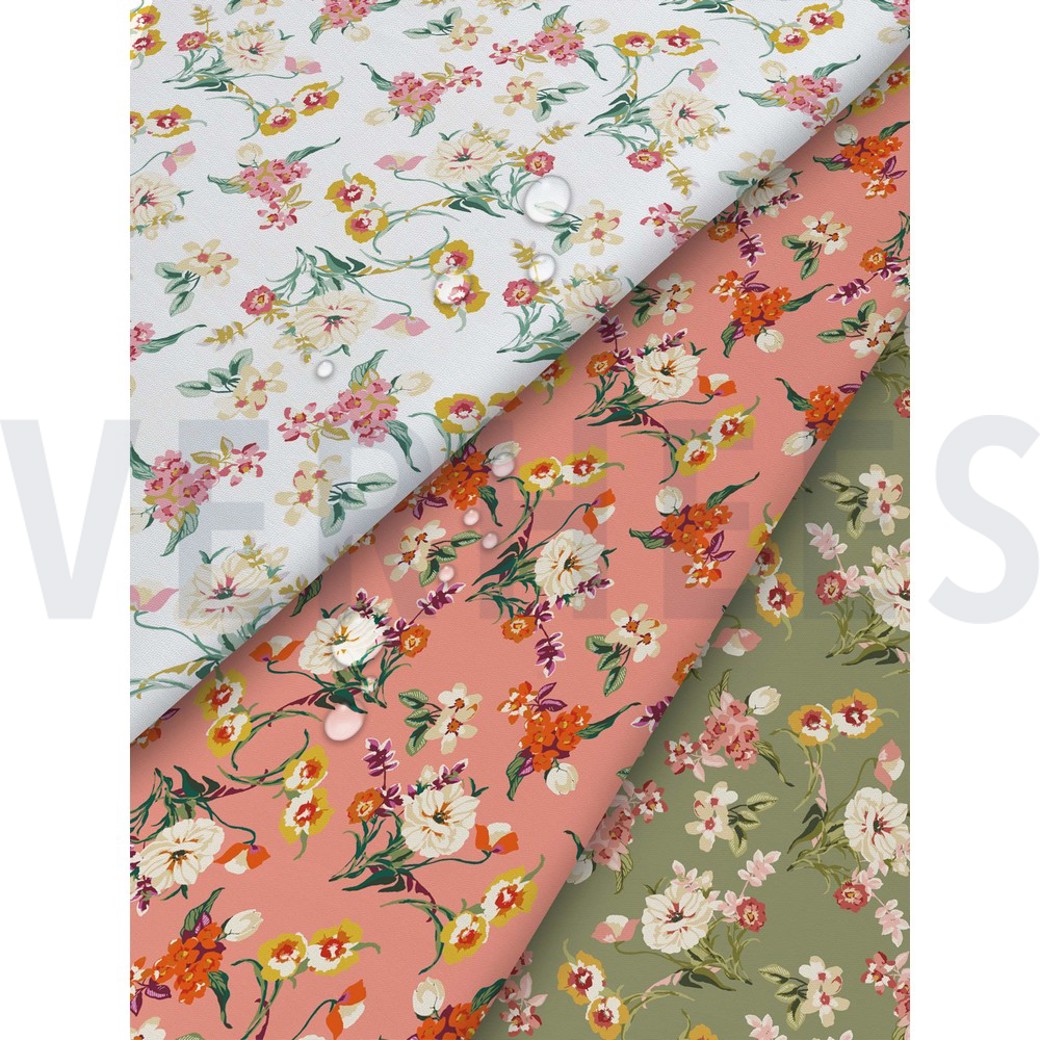 COATED COTTON FLOWERS WHITE #7