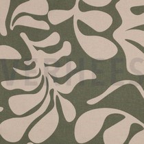 CANVAS VINTAGE LEAVES ARMY GREEN (thumbnail)