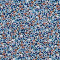 MAGNOLIA STRETCH FLOWERS ROYAL BLUE (thumbnail)