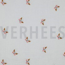 DOUBLE GAUZE EMBROIDERY BUTTERFLY OFF-WHITE (thumbnail)