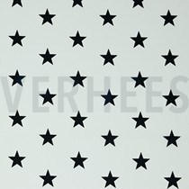 POPLIN STARS WHITE/BLACK (thumbnail)