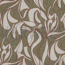 LINEN WASHED ABSTRACT OLIVE (thumbnail)