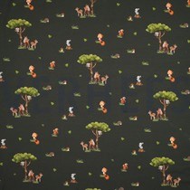 JERSEY DIGITAL FOREST ANIMALS ARMY GREEN (thumbnail)