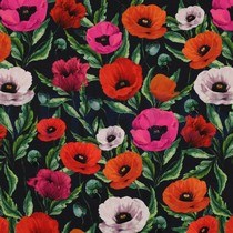 FRENCH TERRY DIGITAL FLOWERS NAVY (thumbnail)