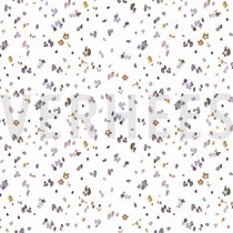 JERSEY DIGITAL FLOWERS AND LEAVES WHITE/LAVENDER (thumbnail)